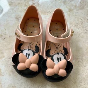 Mini Melissa Minnie Mouse Pink Shoes - Size 6